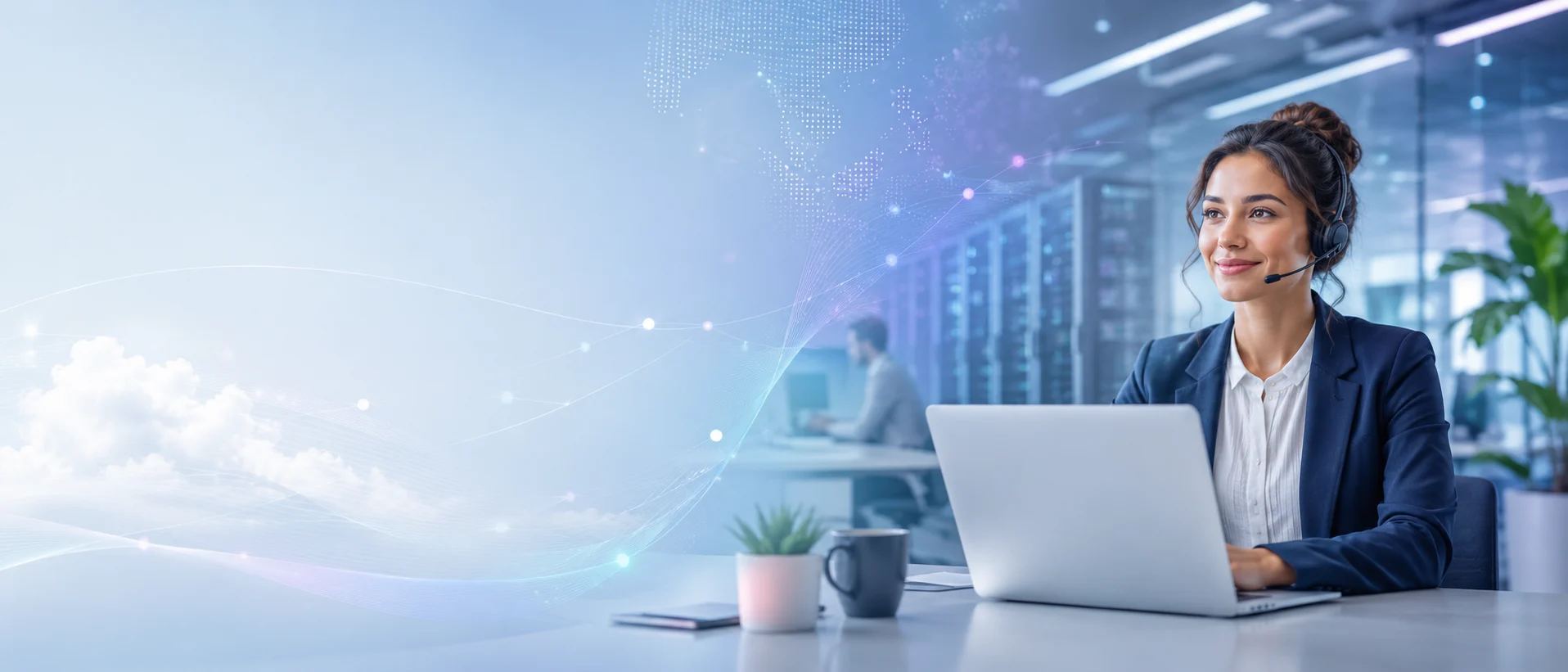 Conseillère télécom accompagnant une entreprise dans son projet Internet, téléphonie, cloud ou réseau.