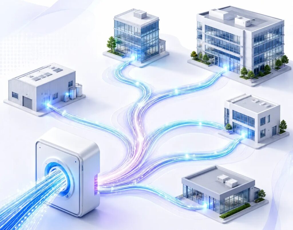 Fibre mutualisée pour entreprises avec offre fibre pro accessible.