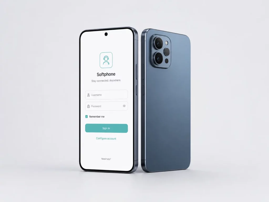 Application softphone pour téléphonie IP professionnelle.