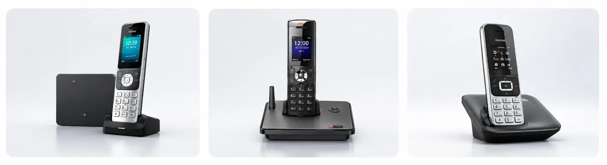 Téléphones DECT pour entreprises et mobilité interne.